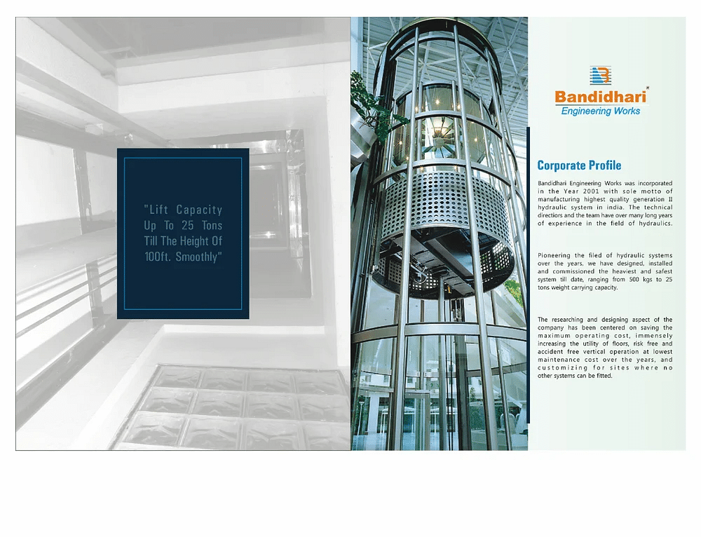 Bandidhari Center Cylinder Goods Lift