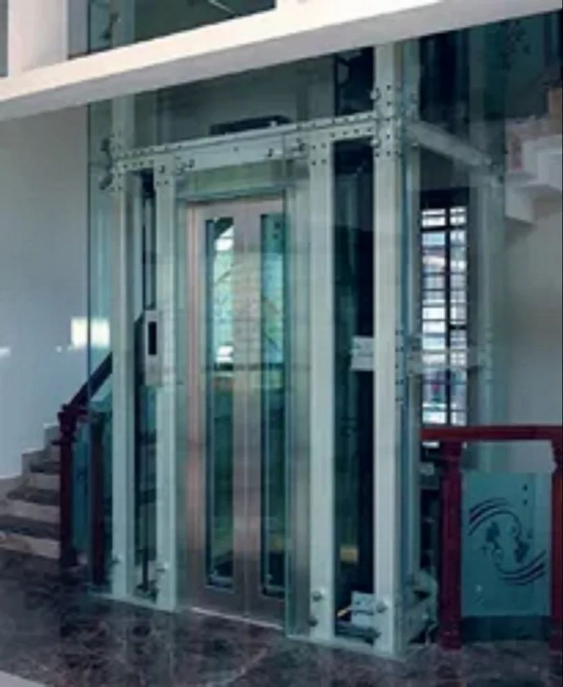 Cooper Elevators Stainless Steel Automatic Glass Home Lift, Max Persons/Capacity: 6 Persons